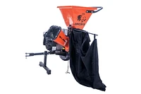 DK2 POWER 3-Inch 6.5 HP 196 cc Disk Chipper Shredder (Chip Bag Included)