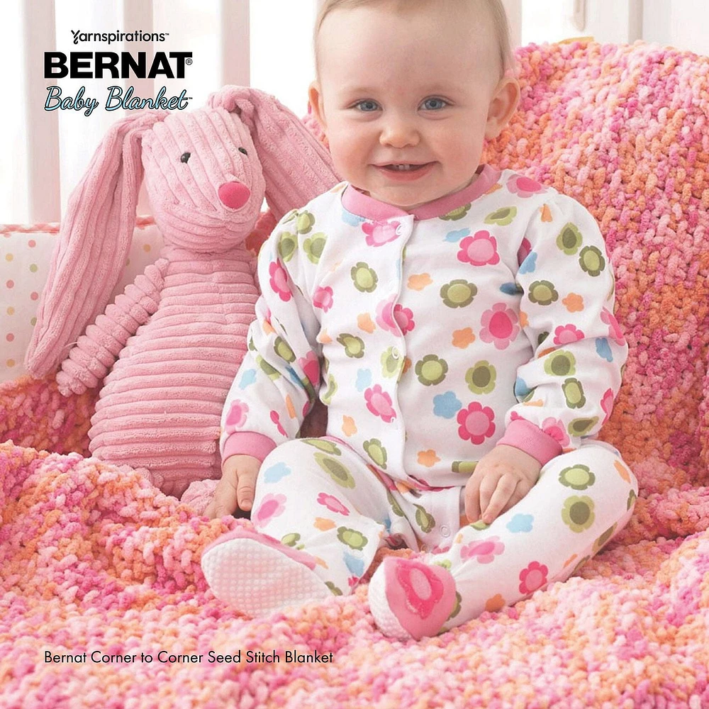 Bernat® Baby Blanket™ Yarn, Polyester #6 Super Bulky, 10.5oz/300g, 220 Yards, Soft