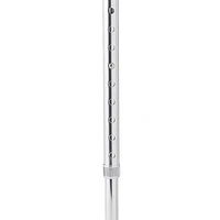 Medline Aluminum Offset Cane with Gel Grip, Chrome