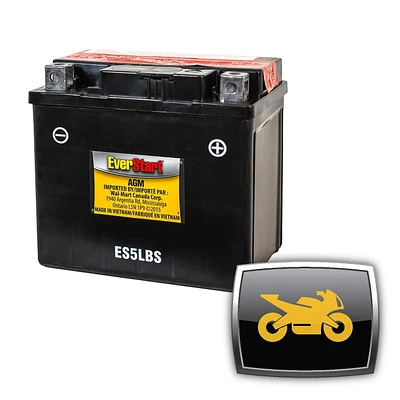 EverStart POWERSPORT ES5LBS, 12 Volt, Power Sports Battery, 75 CCA, Everstart, Power Sports Battery