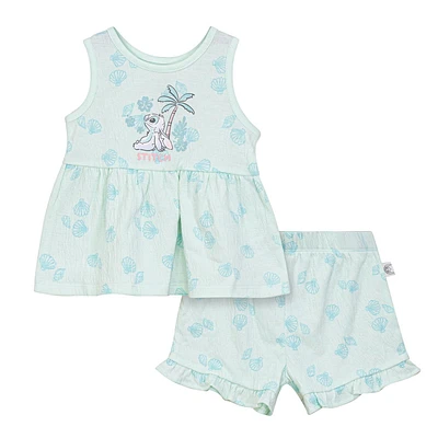Disney Stitch Shorts Set, Sizes: 0/3M - 18/24M