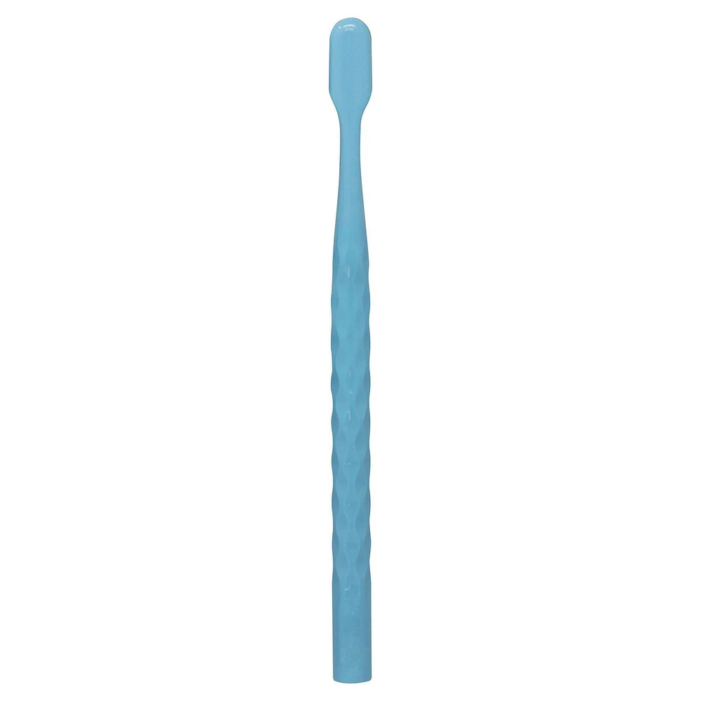 Brosse à dents Oral-B Brillance blanchiment haut de gamme avec efface-plaque, moyenne, bleu ciel