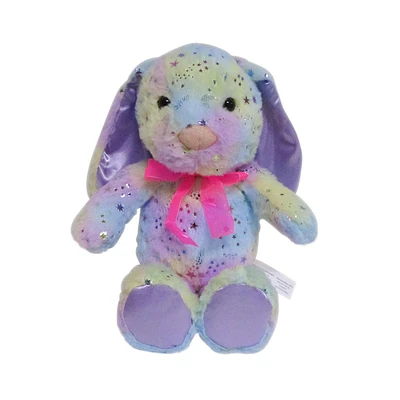 Way To Celebrate Easter Plush 15.5inch Medium Sparkle bunny with bow