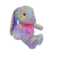 Way To Celebrate Easter Plush 15.5inch Medium Sparkle bunny with bow