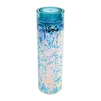 Mainstays Plastic Doublewall Water Bottle Aqua