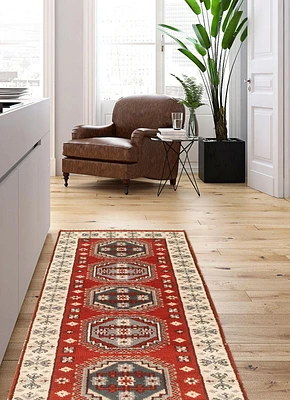 ECARPETGALLERY 100% Wool Traditional Indoor Area Rug for Entrance, Bedroom, Living Room and Dining Room