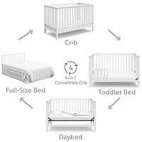 Storkcraft Hillcrest 4-in-1 Convertible Crib