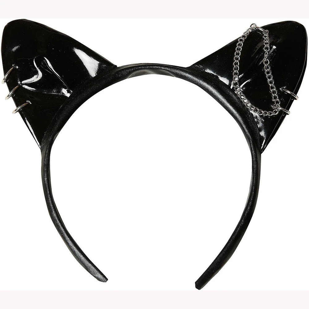 Adult Way To Celebrate Punk Rock Kitty Ears Headband Halloween Accessory