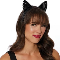 Adult Way To Celebrate Punk Rock Kitty Ears Headband Halloween Accessory