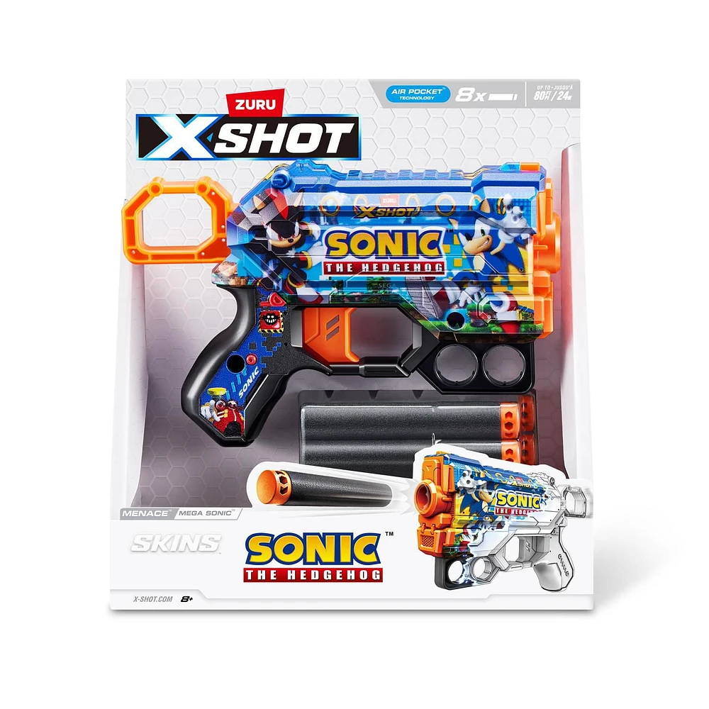 XSHOT SKINS MENACE Sonic The Hedgehog Blaster (MEGA SONIC)