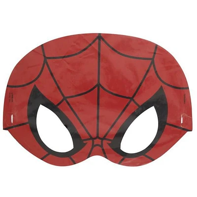 Spiderman Party Masks, 8ct, Masks are one-size-fits-most