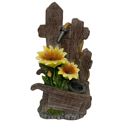 Angelo Décor Flower Cart Fountain, includes energy efficient pump