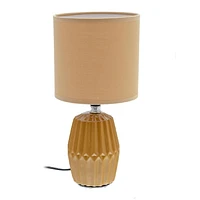 Ceramic Table Lamp With Shade Meridian Yellow