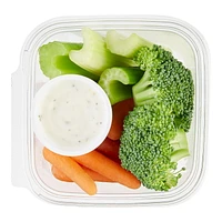 Broccoli/Celery/Carrots w/Dip, 8 oz