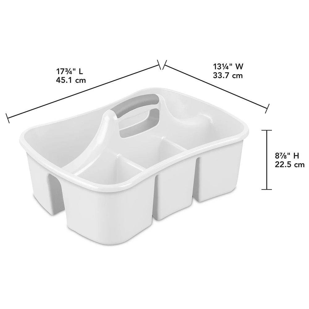 Sterilite Divided Ultra™ Caddy White, Ultra