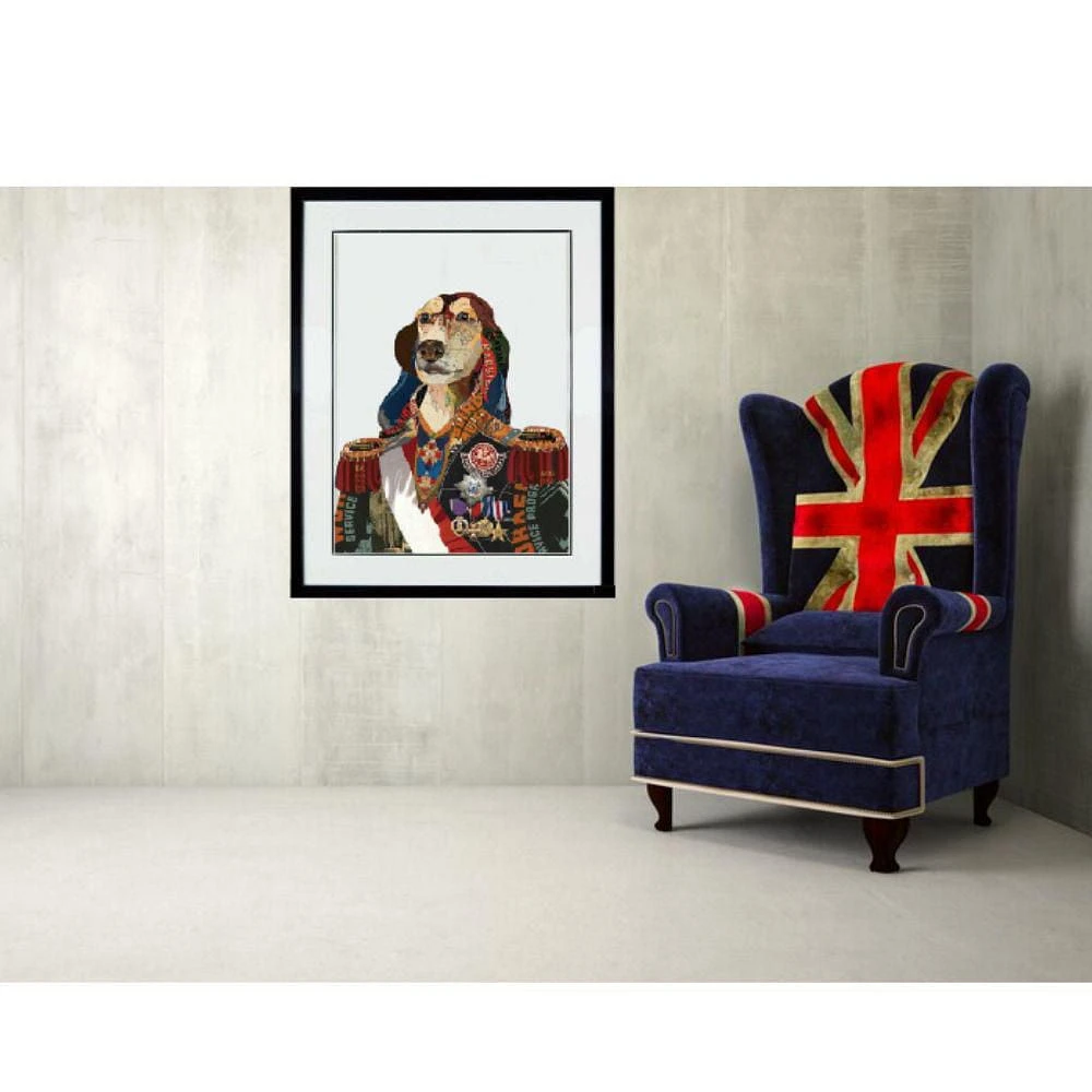 Painting , drawing , art wall Dog General Collage Art<br>with Black PS Frame<br>(35.5" H x 28"W x 1.5" D)