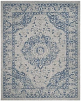 SAFAVIEH Courtyard Alessia Medallion Indoor/Outdoor Area Rug