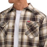 Wrangler Men's Long Sleeve Volume Fashion Broken Twill Plaid