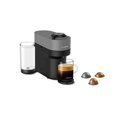 Nespresso Vertuo Pop+ Coffee Machine by Breville, Dark Grey, Small machine. Big Taste.