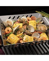 Stainless Steel BBQ Wok, Grilling Basket