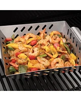 Stainless Steel BBQ Wok, Grilling Basket