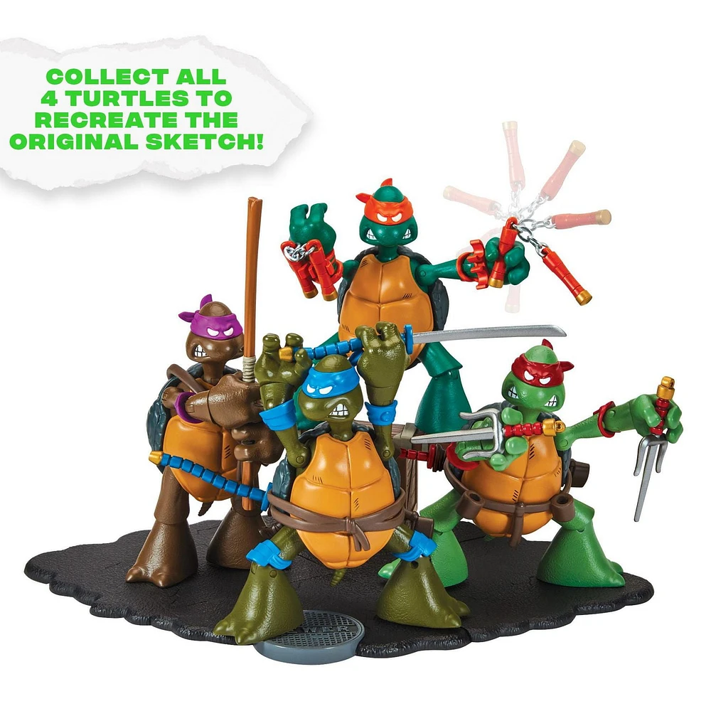 TMNT Oiginal Sketch Figure Set