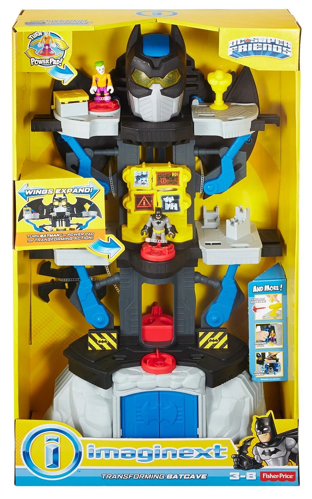 Imaginext DC Super Friends Transforming Batcave Batman Playset with Figures