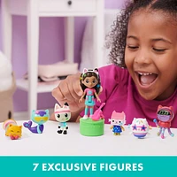 Gabby’s Dollhouse, Dance Party Theme Figure Set with a Gabby Doll, 6 Cat Toy Figures and Accessory Kids Toys for Ages 3 and up!, Toy Figures and Accessory