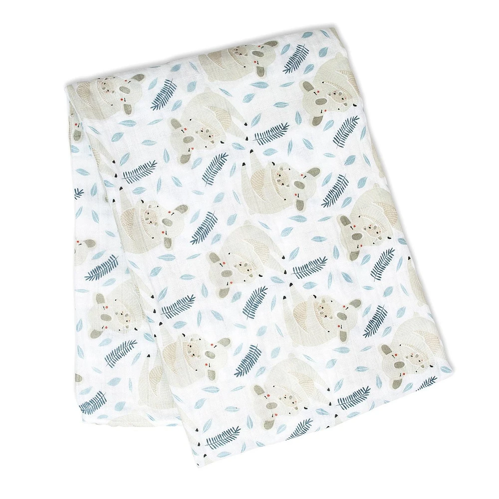 Lulujo - Baby Muslin Cotton Swaddle Blanket, Nursing/Stroller Cover