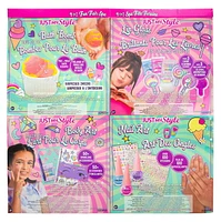 4-in-1 Just My Style Fun Fair Spa, 4 Fashion-Forward Activity Kits All-in-One Bundle, Includes DIY Lip Gloss, Nail Art, Body Art & Bath Bombs