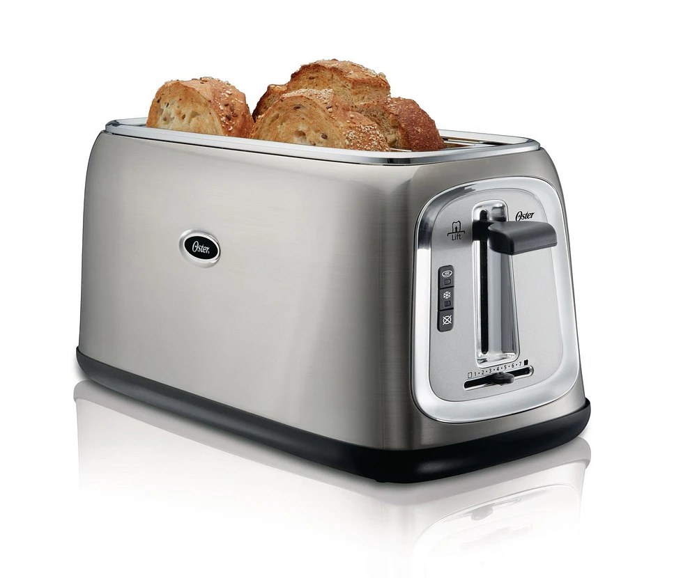 Oster® 4-Slice Long-Slot Toaster, Stainless Steel, TSSTTRJB30-033