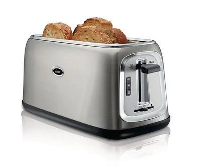 Oster® 4-Slice Long-Slot Toaster, Stainless Steel, TSSTTRJB30-033