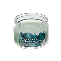 3 Oz Scented Glass Jar With Lid Eucalyptus Mint - Set of 4