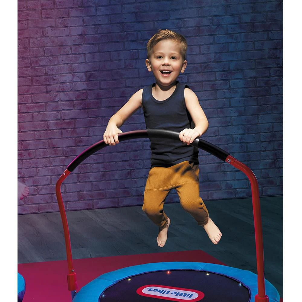 Little Tikes Light-Up 3-foot Trampoline with Folding Handle for Kids Ages 3 to 6