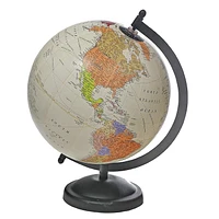 8" Decorative Ivory Globe With Stand