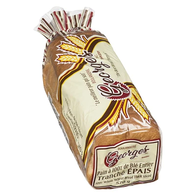 Georges whole wheat bread thick sliced, Whole wheat bread thick sliced 570 gr