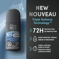 Vaporisateur à Sec Désodorisant Antisudorifique 72 h en format de voyage Dove Men+Care avec ¼ d'hydratants et vitamine E parfum 28 g Antisudorifique