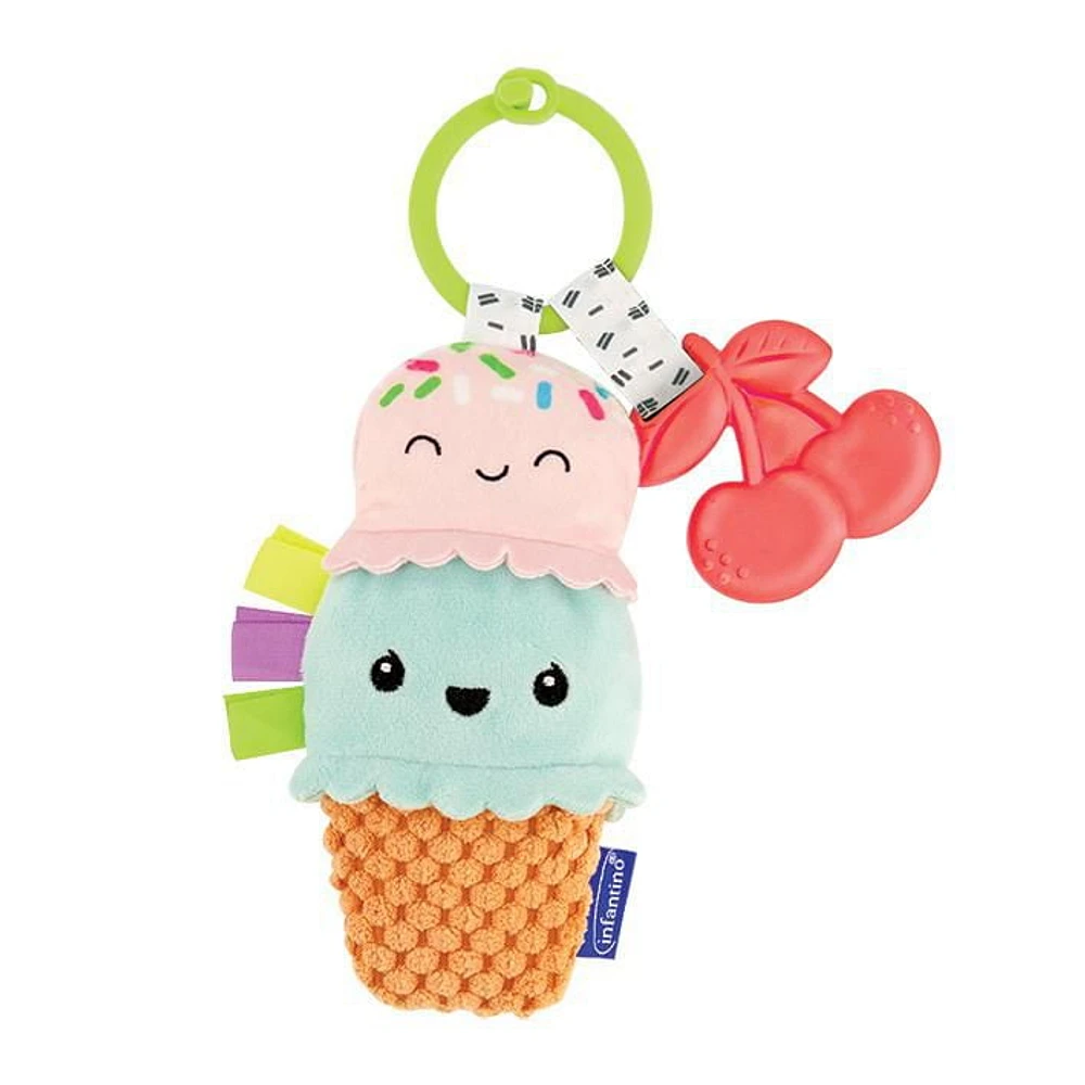 Infantino Plushy Pal and Teether Ice Cream