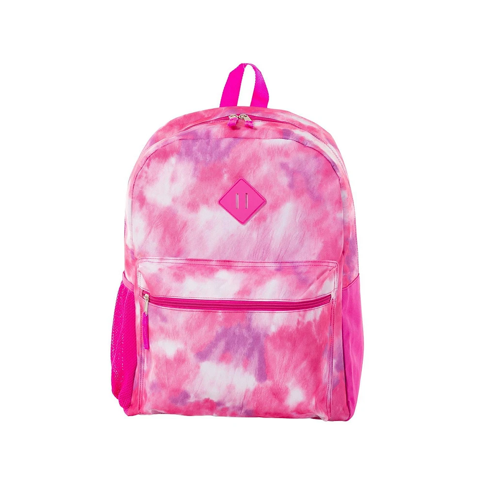 Jetstream Front Utility Pocket Backpack, Pink Tie-Dye