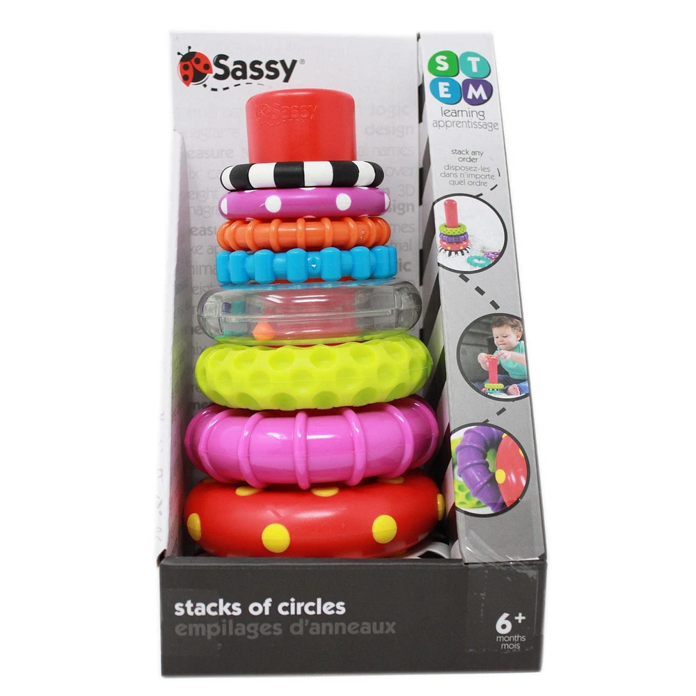 Sassy® Stacks of Circles, Explore big & small