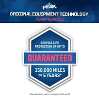 PEAK® OET Extended Life Red/Pink 50/50 Pre-Diluted Antifreeze+Coolant for Asian Vehicles, 3.78 Liters, PEAK OET AFC 50/50 Asian Red