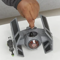 Star Wars Mission Fleet Stellar Class Darth Vader TIE Advanced 2.5-Inch-Scale Figure and Vehicle, Toys for Kids Ages 4 and Up