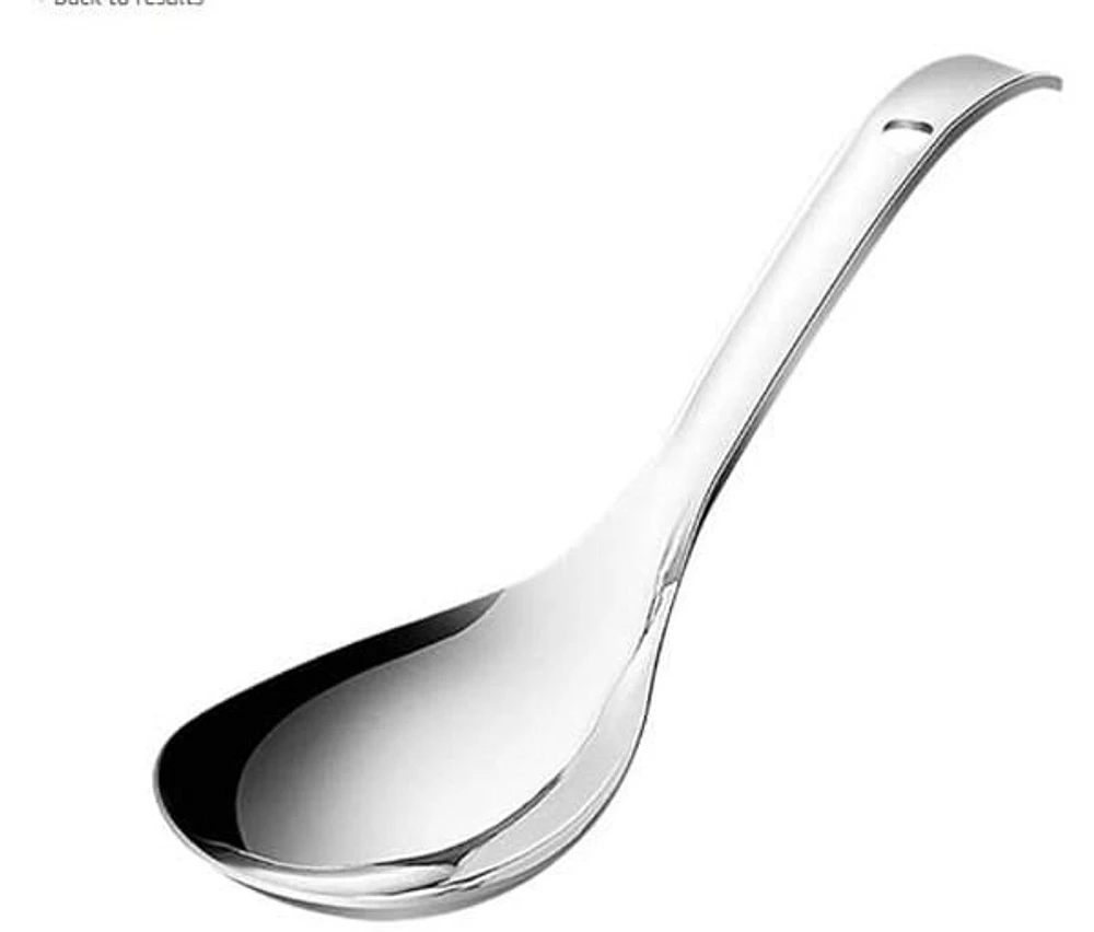 Sunwealth 201 Stainless Steel Rice Ladle, Heavy-duty Big Head Spoon