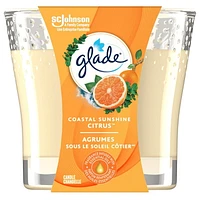 Glade® Scented Candle Air Freshener, Coastal Sunshine Citrus, 1-Wick Candle