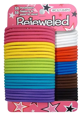 Supports élastiques de queue de cheval sans fermoir de Bejeweled 50 élastiques