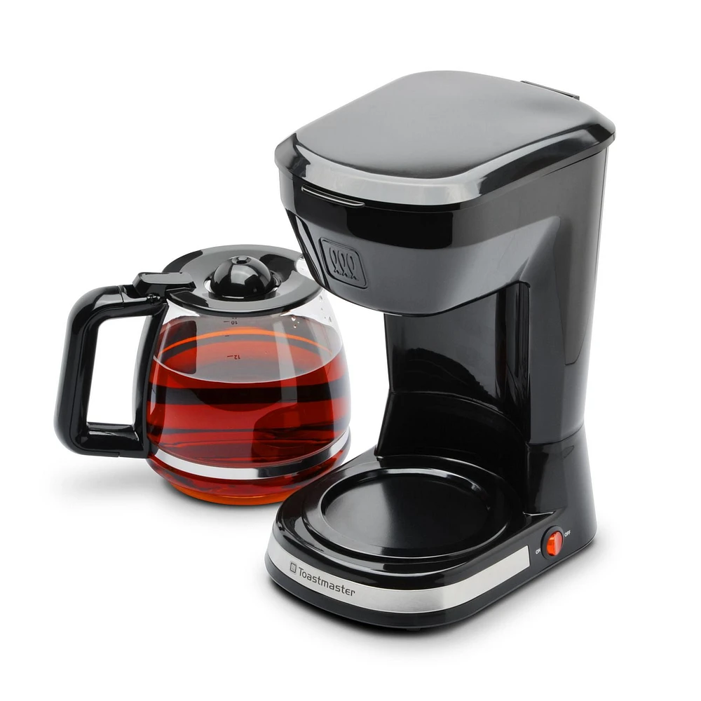 Toastmaster 12 Cup Coffee Maker, Easy to use drip coffee maker