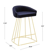 Canary Contemporary Counter Stool by LumiSource