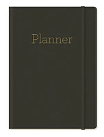 Markings by C.R. Gibson Semi-Dated Bonded Leather Planner, Charcoal