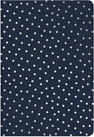 Markings by C.R. Gibson Medium Leather Flexi Journal, Navy with dots