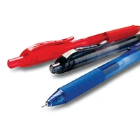 Pentel EnerGel X Retractable Liquid Gel Rollerball Pen, 0.5mm Fine Needle Point, Red Ink, Box of 12